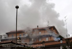 Capranica - Il palazzo in fiamme