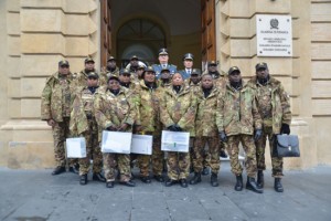 La delegazione nigeriana in visita alla finanza 
