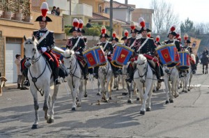 La manifestazione in piazza per Sant'Antonio abate