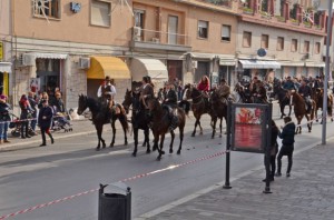 La manifestazione in piazza per Sant'Antonio abate