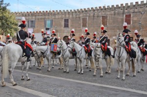 La manifestazione in piazza per Sant'Antonio abate