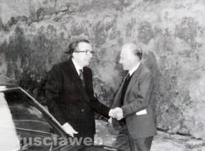 Giulio Andreotti con il rettore Scarascia Mugnozza