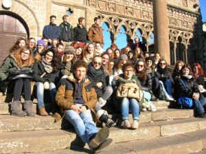 La visita degli studenti 