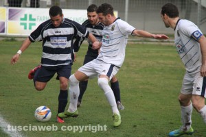 Un momento della partita Viterbese - Caninese