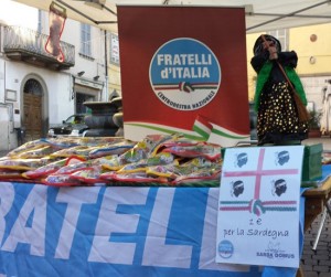 Fratelli d'Italia a via Mariano Romiti