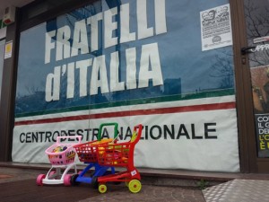 Fratelli d'Italia a via Mariano Romiti