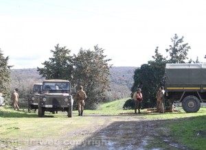 I militari sul luogo dell'incidente