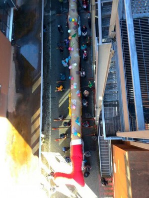 Befana - La calza più lunga del Mondo in via Teulada a Roma