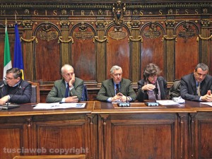 Maurizio Tonetti, Francesco Bonfiglio, Leonardo Michelini, Raffaela Saraconi e Ernesto Dello Vicario