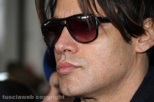 L'attore Gabriel Garko ai funerali