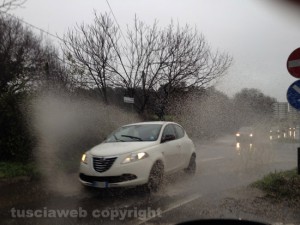 Maltempo - Viterbo - Strada Bagni