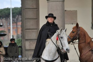 Viterbo - Sant'Antonio abate - Cavalli e butteri in piazza