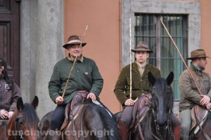 Viterbo - Sant'Antonio abate - Cavalli e butteri in piazza