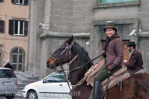 Viterbo - Sant'Antonio abate - Cavalli e butteri in piazza