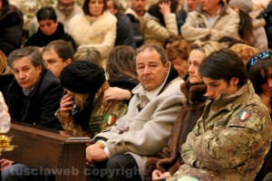 La famiglia Lozzi al funerale