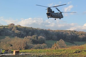 Recupero dell'elicottero precipitato - L'intervento di un CH-47 Chinook