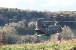 Recupero dell'elicottero precipitato - L'intervento di un CH-47 Chinook
