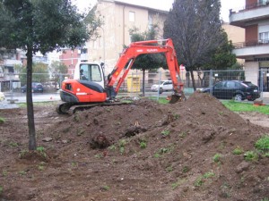 Lavori al parco Ivan Rossi 