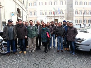 Parte della delegazione con la segretaria Luigia Melaragni