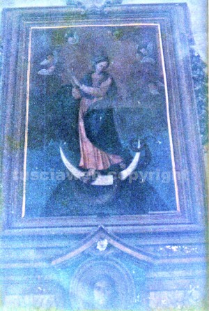 Viterbo - Il quadro Madonna Immacolata a Sant'Orsola