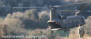 L'intervento di un CH-47 Chinook