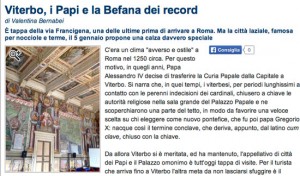 La schermata dell'articolo su Repubblica