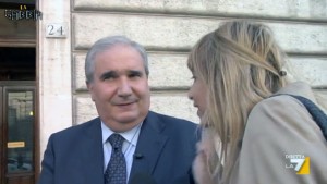 Giuseppe Fioroni intervistato dalla giornalista della 7