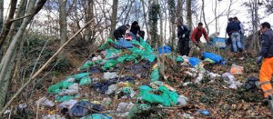 VIterbo civica al lavoro in strada Piangoli
