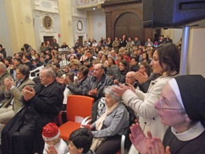 Un momento della cerimonia 