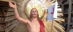 La statua del Cristo risorto