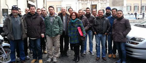 Parte della delegazione con la segretaria Luigia Melaragni