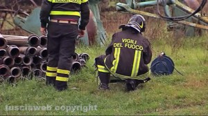Monte Romano - Elicottero Aves - I soccorsi sul luogo dell'incidente