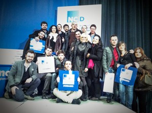 Il gruppo dei giovani dell'Ncd a Pesaro