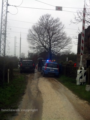 Il treno deragliato tra Tobia e Tre Croci