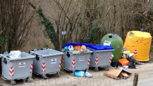 L'immondizia in strada Novepani 