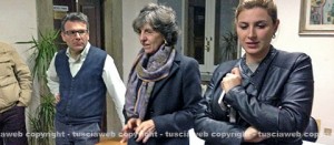 Francesco Serra, Raffaela Saraconi e Martina Minchella all'incontro a San Martino