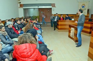 I ragazzi dell'hip hop incontrano il sindaco Caci