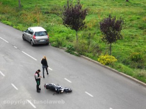 Uno degli ultimi incidenti in via Ondina valle