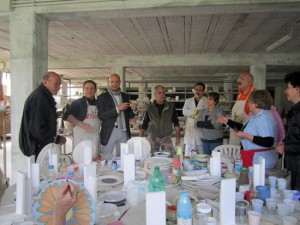 Il laboratorio di ceramica artistica della scorsa edizione 