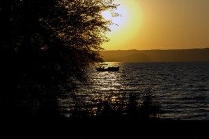 Tramonto sul lago di Montefiascone