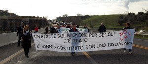 La manifestazione "L'ultima passeggiata sull'Aurelia"
