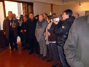 L'inaugurazione della mostra
