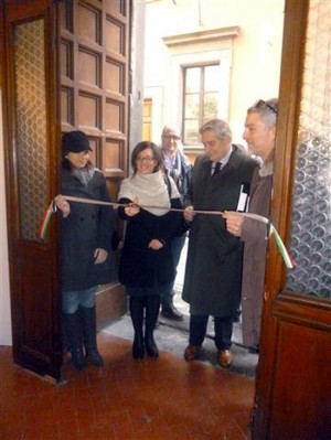 L'inaugurazione della mostra