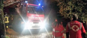 I vigili del fuoco in azione