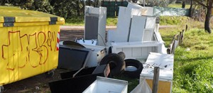 I rifiuti al cimitero di Sant'Angelo
