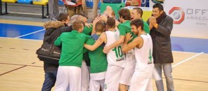 La Fortitudo festeggia la vittoria