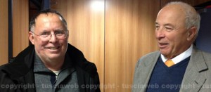 Da sinistra: l'ex sindaco di Vitorchiano Gemini Ciancolini e il suo avvocato Severo Bruno