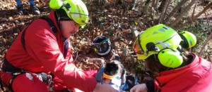 I tecnici del soccorso alpino e speleologico in azione
