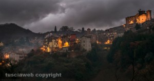 Il tramonto sul Borgo di Canepina - Andrea Burla