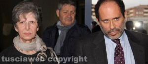 Angela Manca, madre di Attilio, con Ingroia